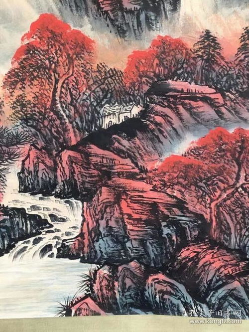 可染手繪山水畫2米 x0.80米老畫,議價商品,買家自鑒